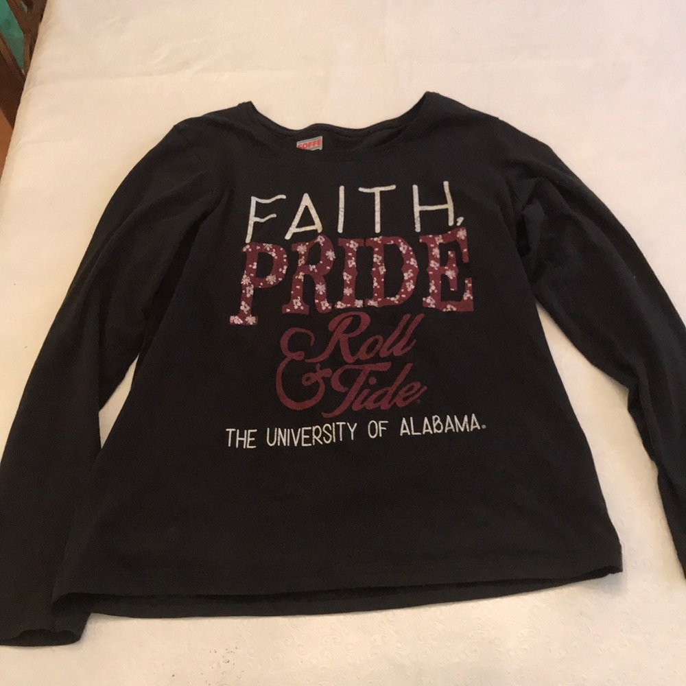 Black, Long Sleeve University of Alabama TShirt